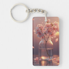 Llavero Serenidad de Flor de Cerezo – Elegante Rama de Sak