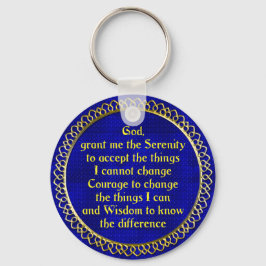 Llavero SerenityPrayer Gold