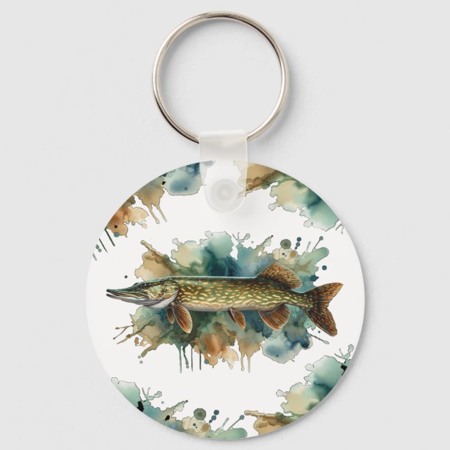 Llavero Serie acuarela: Pike (Anverso)