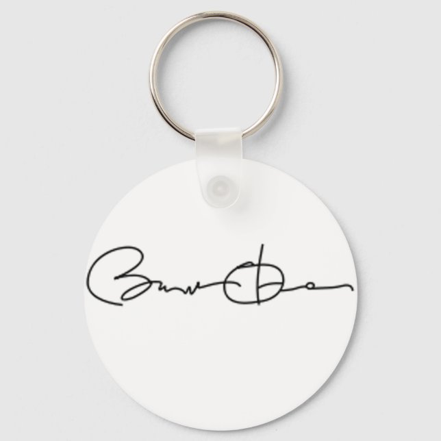 Llavero Serie de firmas Barack Obama (negro) (Anverso)