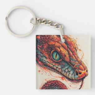 Llavero Serpiente Ardiente con Energía Dinámica