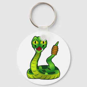 Llavero Serpiente de cascabel del dibujo animado