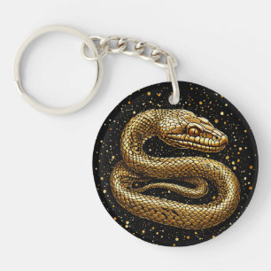 Llavero Serpiente dorada