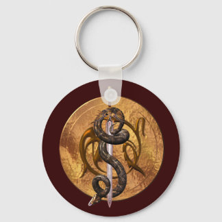 Llavero Serpiente en una espada