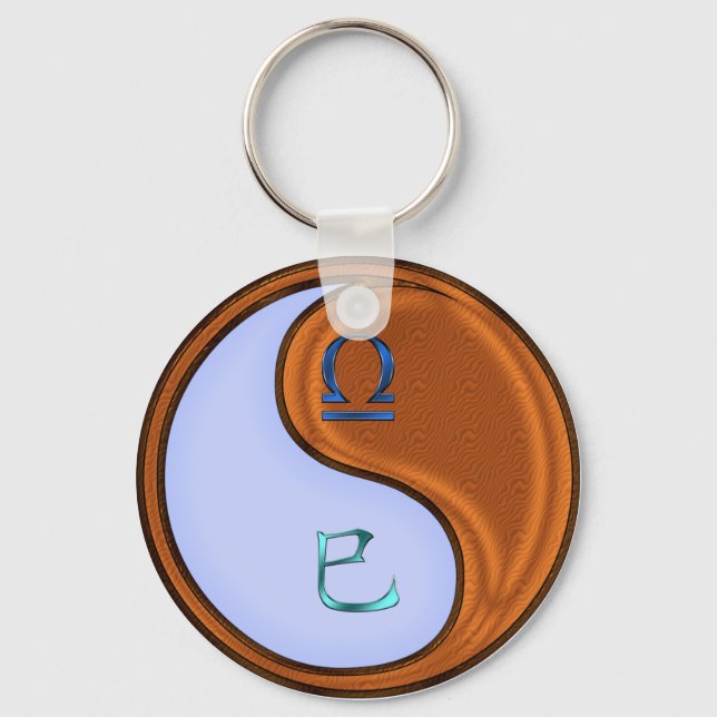 Llavero Serpiente Libra y Madera (Anverso)