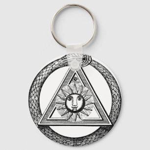 Llavero Serpiente Triangle Freemason