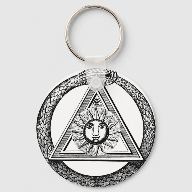 Llavero Serpiente Triangle Freemason (Anverso)