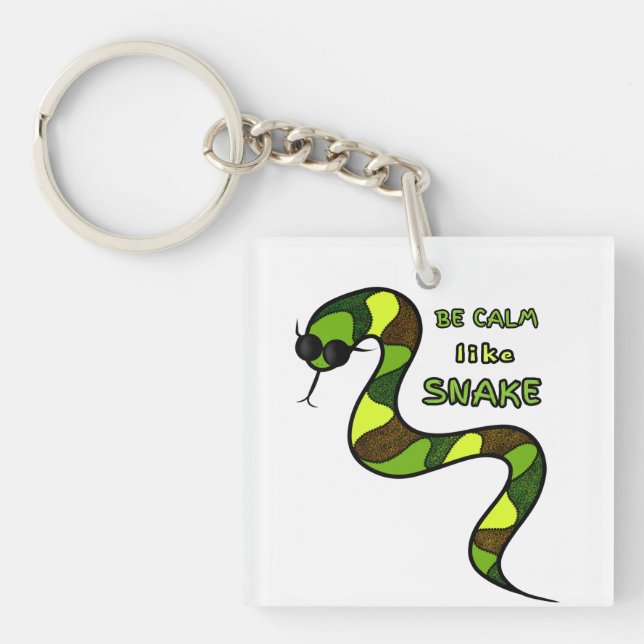 Llavero Serpiente verde (Frente)