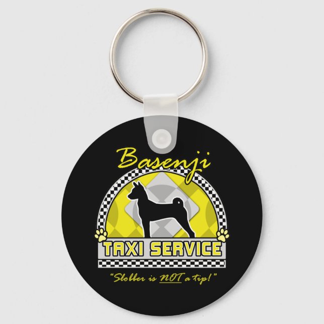 Llavero Servicio de taxi de Basenji (Anverso)
