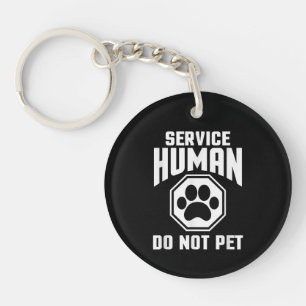 Llavero Servicio Diseño Humano No Acariciar Cita Divertida