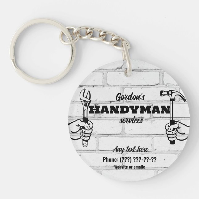 Llavero Servicios de Handyman (Frente)