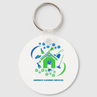Servicios de limpieza verde y azul modernos