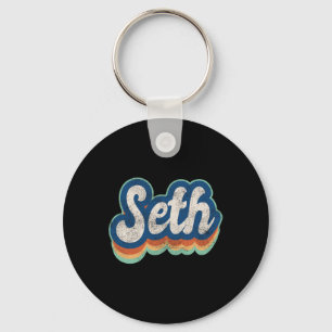 Llavero Seth First Name Boy Vintage Style 70s 80s Personal