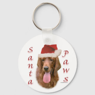 Llavero Setter Santa Paws de Irlanda