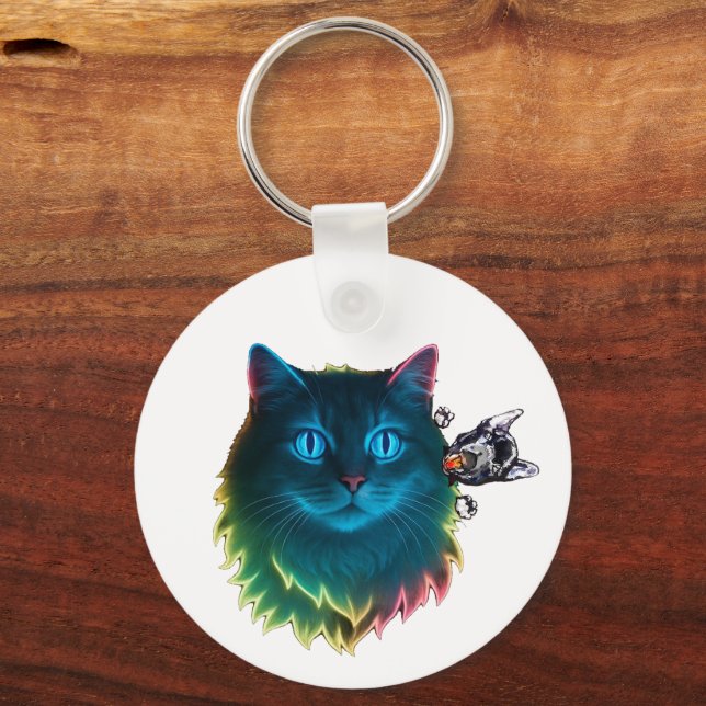 Llavero seúl con gatos (Anverso)