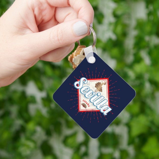 Llavero Sevilla Andalucía España Retro Flamenco (Mano)