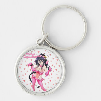 Llavero Sexy Santa Marry CristmasPink Heart Anime-Keychain