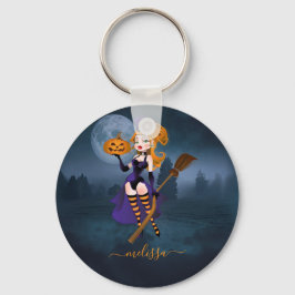 Llavero Sexy Witch en la luz de la luna