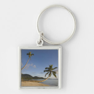 Llavero Seychelles, isla de Mahe, palma horizontal,