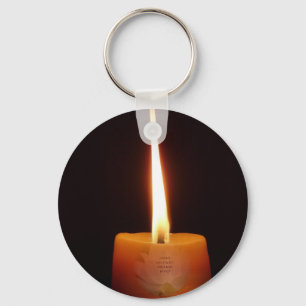 Llavero SGI Buddhist Key Chain with Lotus Candle and NMRK