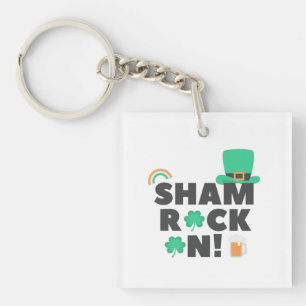 LLAVERO "¡SHAM ROCK N! " KEYCHAIN ACRÍLICO DOBLE LADO