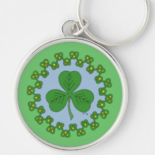 Llavero Shamrock and Knotwork