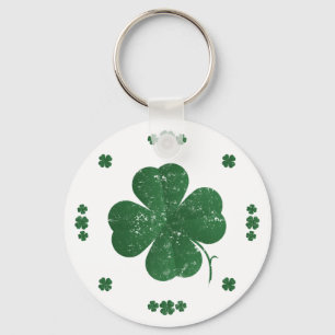 Llavero Shamrock - estilo vintage