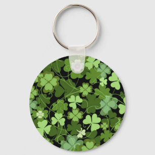 Llavero Shamrock irlandés verde