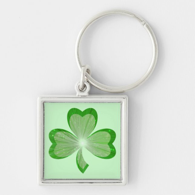 Llavero Shamrock keychain square (Frente)