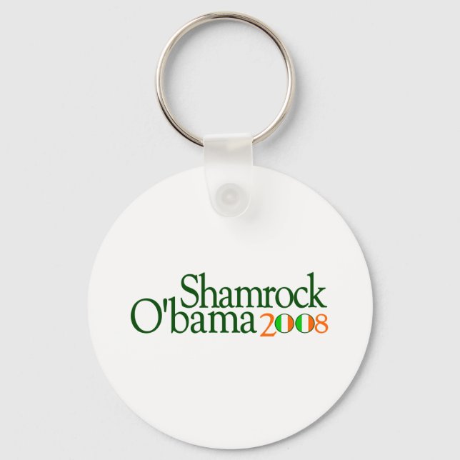 Llavero Shamrock Obama 2008 (Anverso)
