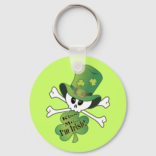 Llavero Shamrock Skull (Anverso)