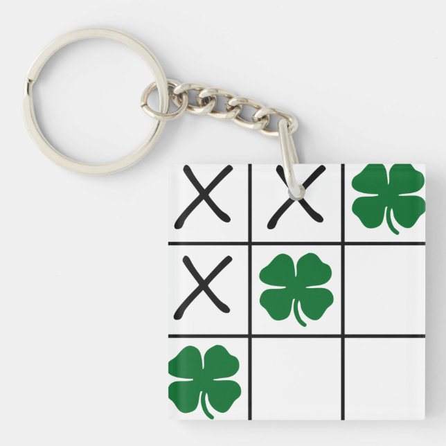 Llavero Shamrock Tic Tac Toe (Frente)