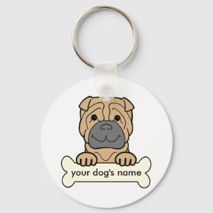 Llavero Shar-Pei personalizado
