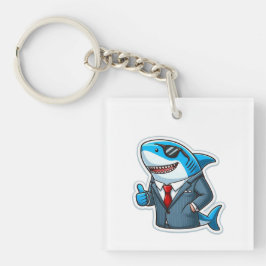 Llavero Shark Drawing: Deep Water KeyChain #2