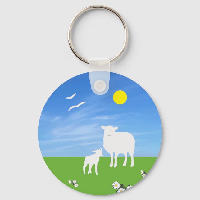Llavero Sheep and Lamb  (Anverso)