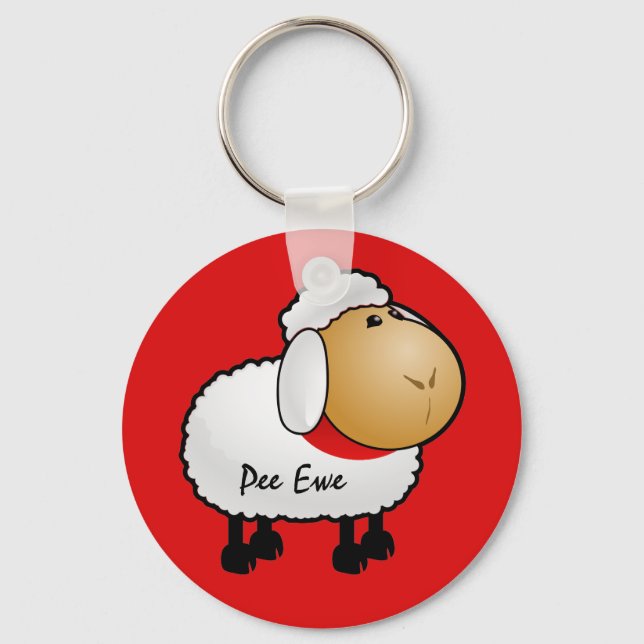 Llavero Sheep Ewe Keychain (Anverso)