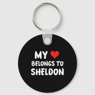 Llavero Sheldon - Mi corazón pertenece a Sheldon - Amor