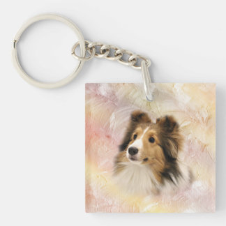 Llavero Sheltie hace frente