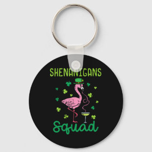 Llavero Shenanigans Squad Irish Flamingo St Patricks Day B