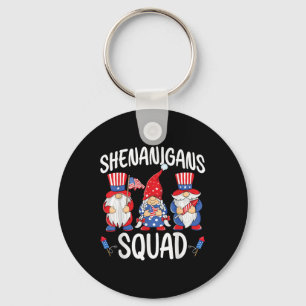 Llavero Shenanigans Squad Usa Gnomes Patrióticos Cuarto De