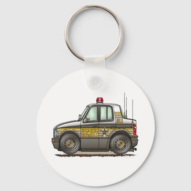 Llavero Sheriff Car Patrol Car Keychain (Anverso)