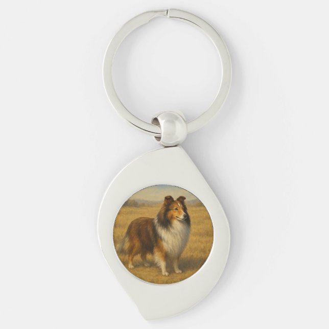 Llavero Shetland Sheepdog (Anverso)