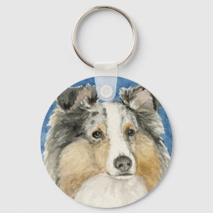 Llavero "Shetland Sheepdog" Ganado Art Keychain
