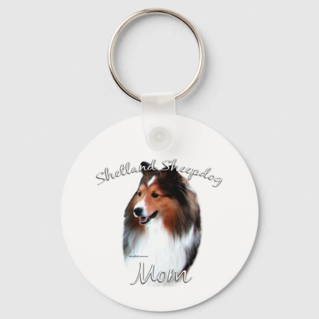 Llavero Shetland Sheepdog (sable) Mamá 2 (Anverso)