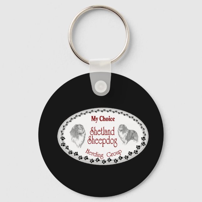 Llavero Shetland Sheepdog Sheltie Gifts (Anverso)