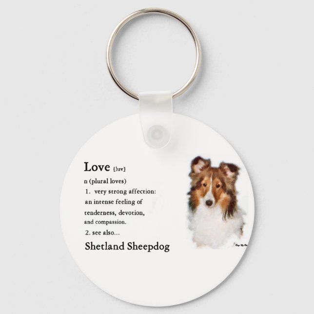 Llavero Shetland Sheepdog Sheltie Gifts (Anverso)