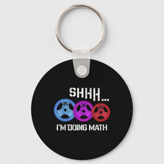 Llavero Shhh estoy haciendo matemáticas divertida entrenam (Anverso)