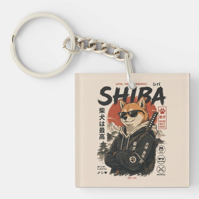LLAVERO SHIBA EL PROTECTOR (Frente)
