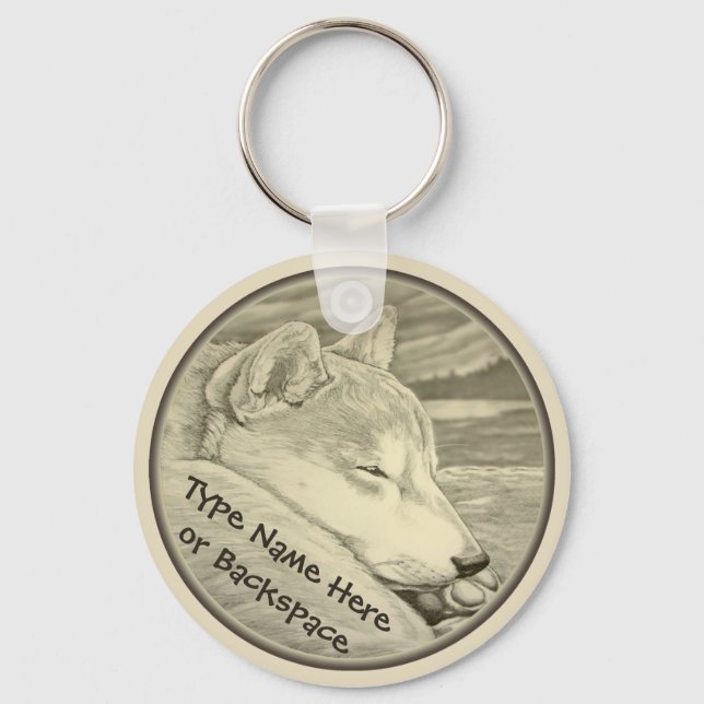 Llavero Shiba Inu Keychain Personalizado Shiba Inu Dog (Anverso)
