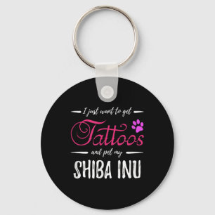 Llavero Shiba Inu Perro amante Tattoo Divertido perro Mamá